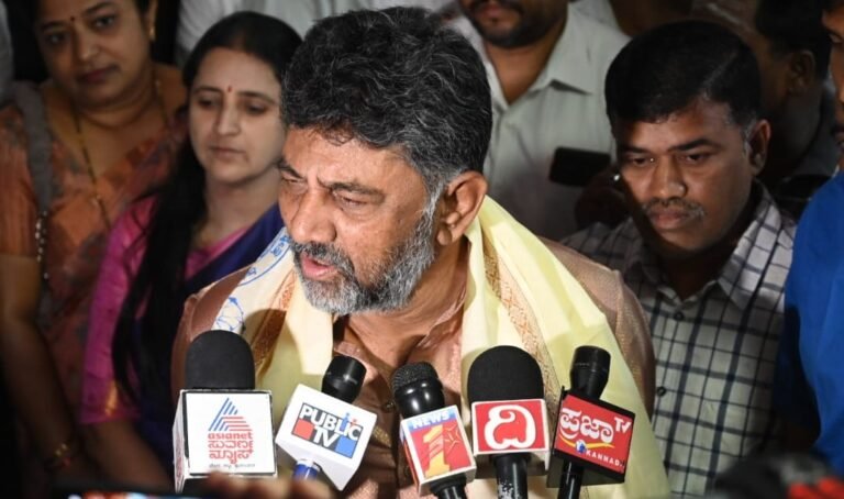 dk shivakumar media brief