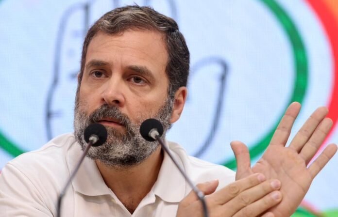 rahul gandhi meets press in delhi