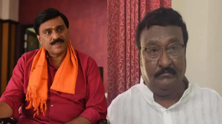 ಕಾಂಗ್ರೆಸ್​ ಟಿಕೆಟ್ ವಂಚಿತ ಎಚ್​ಆರ್ ಶ್ರೀನಾಥ್ ಮನೆಗೆ ಜನಾರ್ಧನ ರೆಡ್ಡಿ ಭೇಟಿ