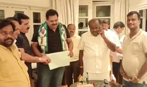 ಕಾಂಗ್ರೆಸ್‌ ಮಾಜಿ ಶಾಸಕ ಅನಿಲ್‌ ಲಾಡ್‌ಗೆ ಜೆಡಿಎಸ್‌ ಬಿಫಾರಂ