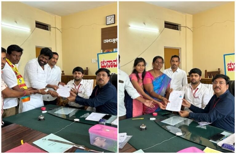 ಒಂದೇ ಕ್ಷೇತ್ರದಲ್ಲಿ ಗಂಡ-ಹೆಂಡತಿ ಹಣಾಹಣಿ.! ಜೋಡಿಯಾಗಿ ನಾಮಪತ್ರ ಸಲ್ಲಿಸಿದ ದಂಪತಿ
