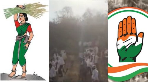clashes between jds and congress workers (1)