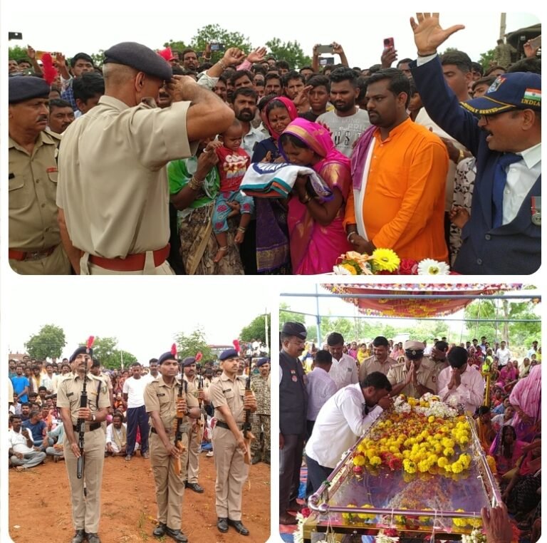 ಸಕಲ ಸರ್ಕಾರಿ ಗೌರವಗಳೊಂದಿಗೆ ಜುಮಾಲಾಪುರ ತಾಂಡದಲ್ಲಿ ಯೋಧನ ಅಂತ್ಯಕ್ರಿಯೆ