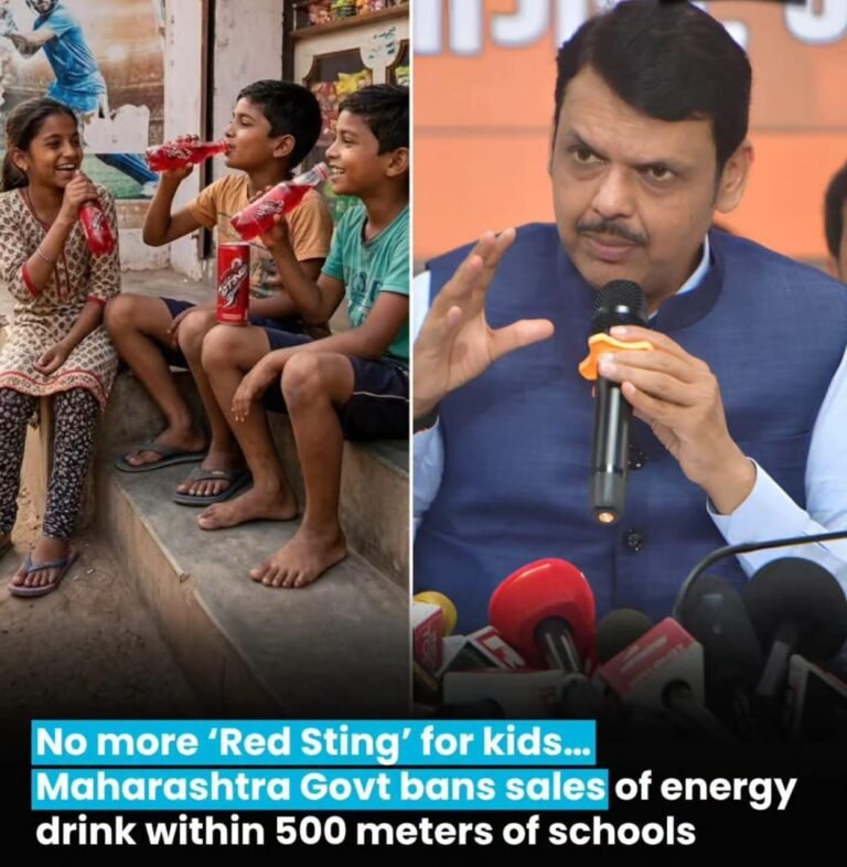 ಶಾಲೆಗಳ 500 ಮೀಟರ್ ಸುತ್ತ ‘ಸ್ಟಿಂಗ್’ ಎನರ್ಜಿ ಡ್ರಿಂಕ್ ಮಾರಾಟಕ್ಕೆ ಮಹಾರಾಷ್ಟ್ರ ಸರ್ಕಾರ ನಿರ್ಬಂಧ
